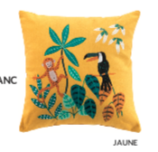Yellow Jungle Cushion 